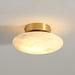 Alabaster Oval Ceiling Lamp-DWHOME