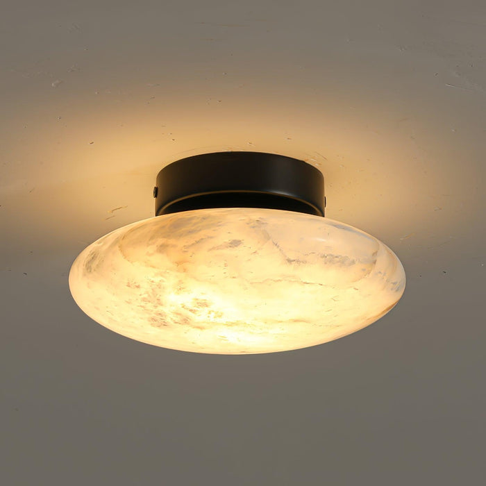 Alabaster Oval Ceiling Lamp-DWHOME