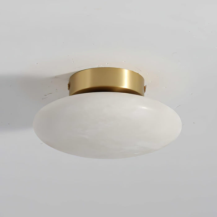 Alabaster Oval Ceiling Lamp-DWHOME