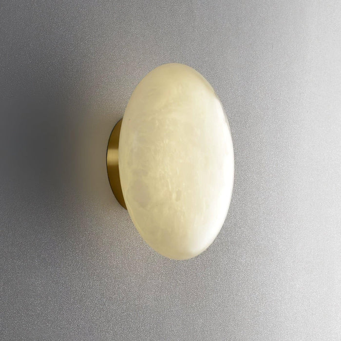Alabaster Oval Ceiling Lamp-DWHOME
