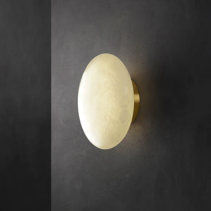 Alabaster Oval Ceiling Lamp-DWHOME