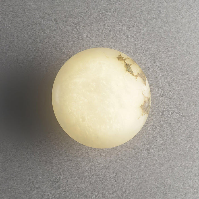 Alabaster Oval Ceiling Lamp-DWHOME