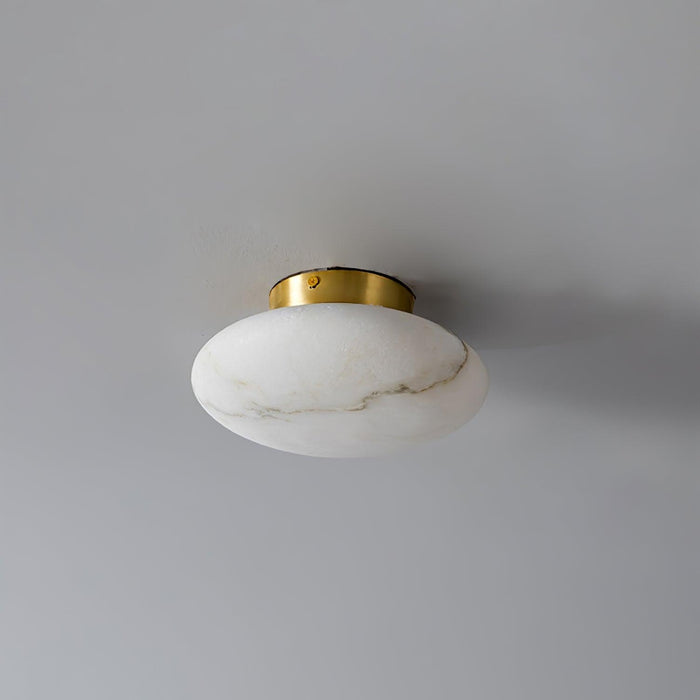 Alabaster Oval Ceiling Lamp-DWHOME