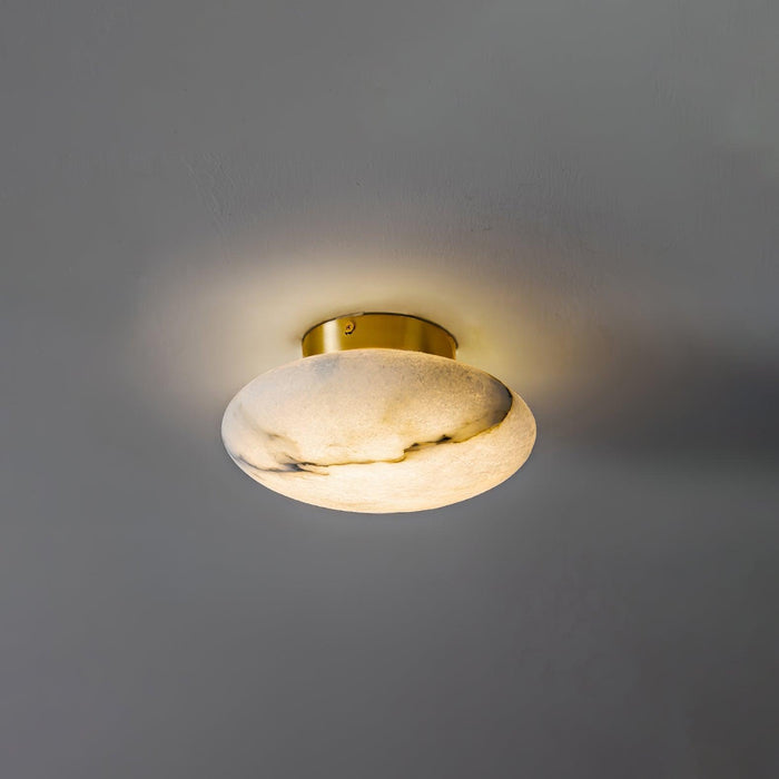 Alabaster Oval Ceiling Lamp-DWHOME