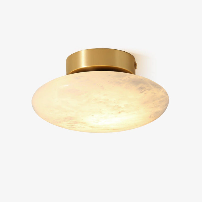 Alabaster Oval Ceiling Lamp-DWHOME