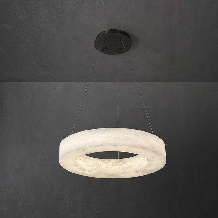 Alabaster Ring Chandelier-DWHOME