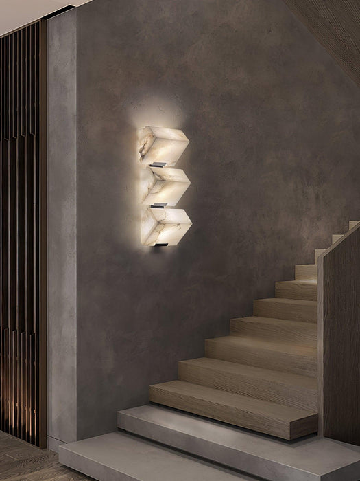 Alabaster Staircase Wall Lamp-DWHOME
