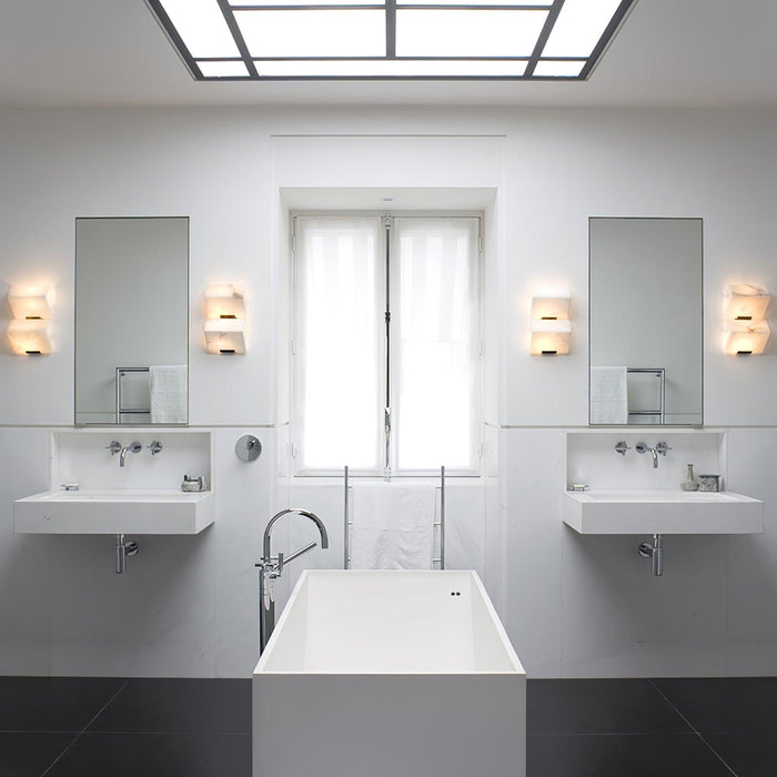 Alabaster Staircase Wall Lamp-DWHOME