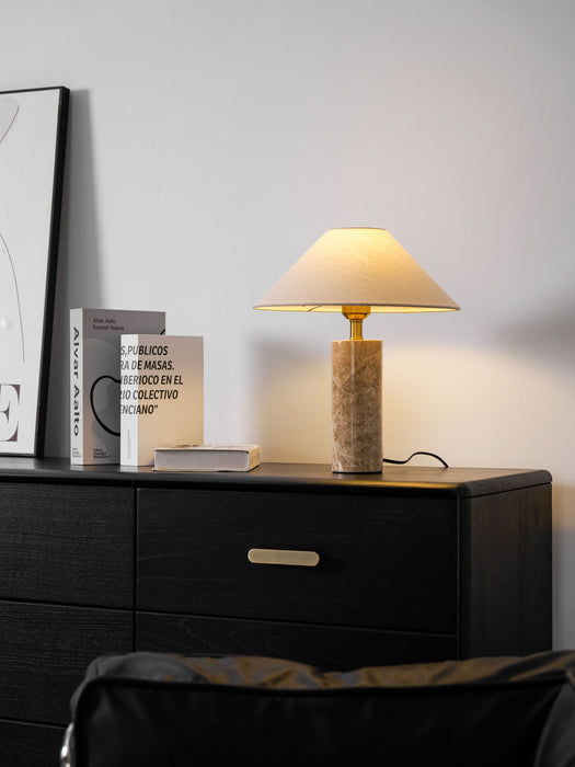 Alba Stone Table Lamp-DWHOME