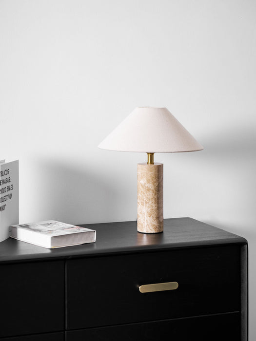 Alba Stone Table Lamp-DWHOME