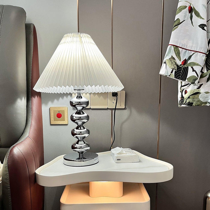 Aleisha Pleated Table Lamp-DWHOME