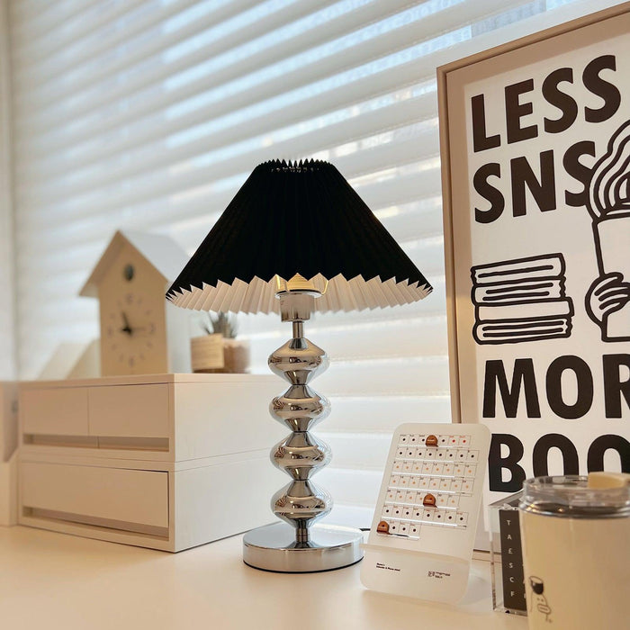 Aleisha Pleated Table Lamp-DWHOME