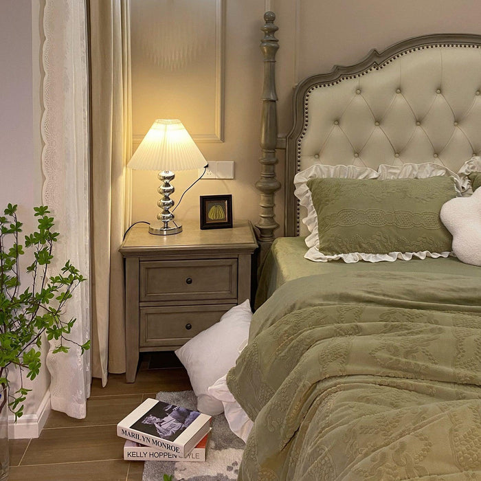 Aleisha Pleated Table Lamp-DWHOME