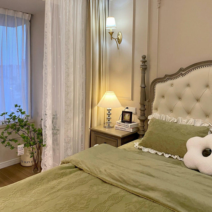 Aleisha Pleated Table Lamp-DWHOME