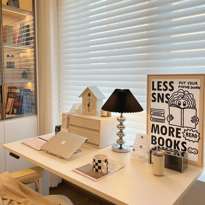 Aleisha Pleated Table Lamp-DWHOME