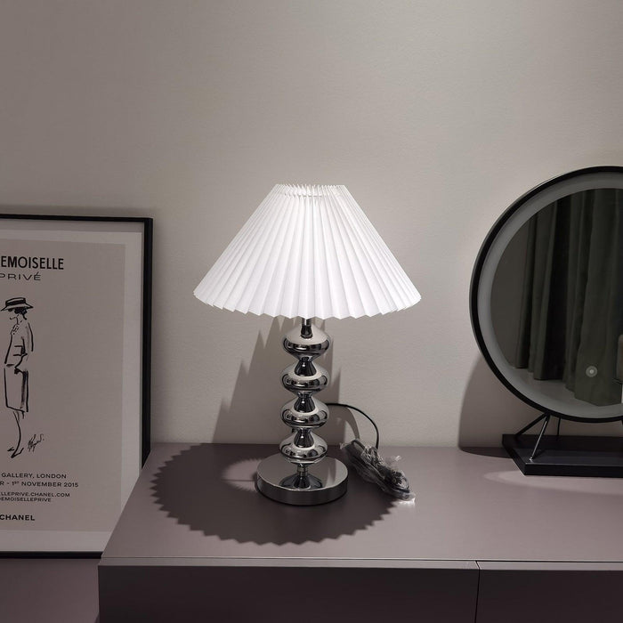Aleisha Pleated Table Lamp-DWHOME