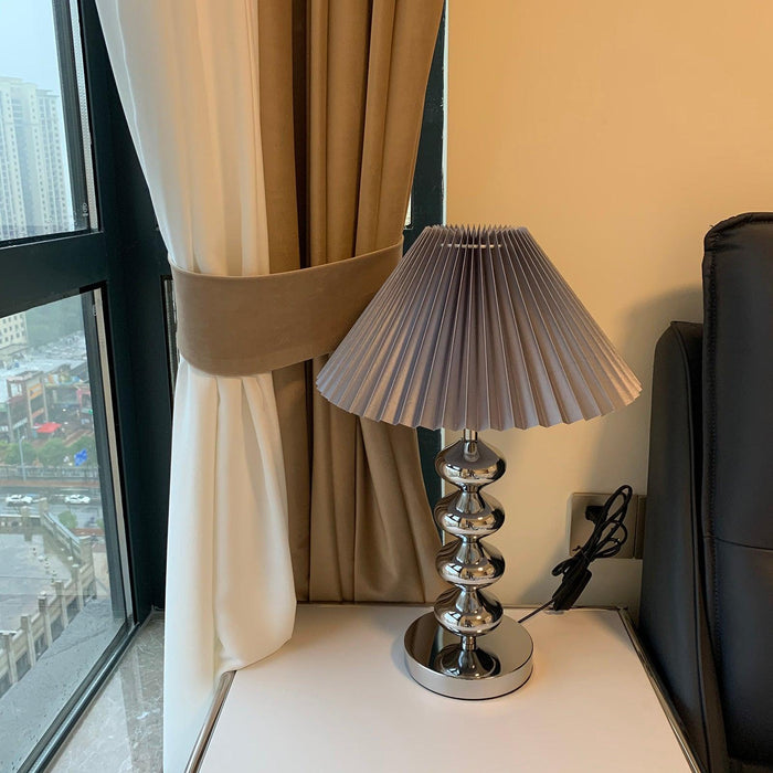 Aleisha Pleated Table Lamp-DWHOME