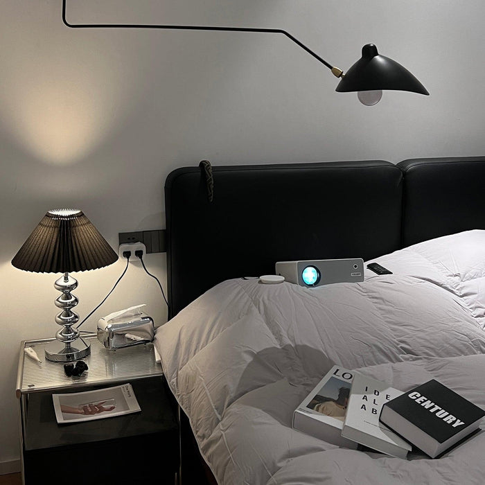 Aleisha Pleated Table Lamp-DWHOME