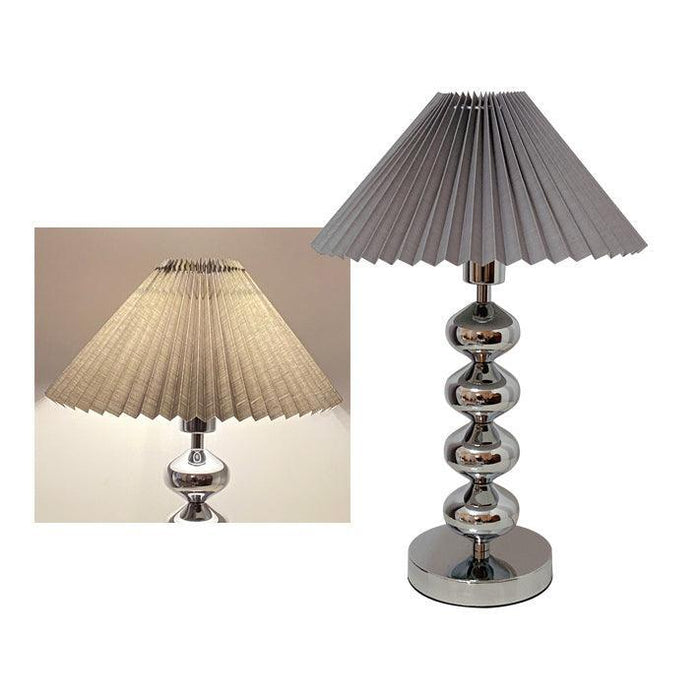 Aleisha Pleated Table Lamp-DWHOME