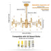 Alissa 20-Light Modern Golden Sputnik Chandelier - DWHOME