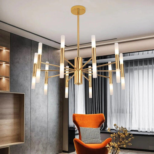 Alissa 20-Light Modern Golden Sputnik Chandelier-DWHOME