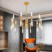 Alissa 20-Light Modern Golden Sputnik Chandelier - DWHOME