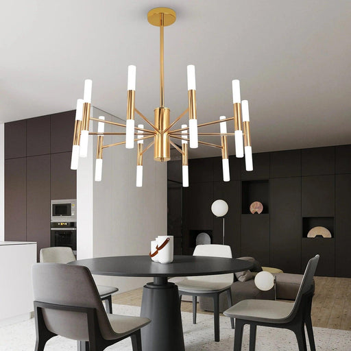 Alissa 20-Light Modern Golden Sputnik Chandelier-DWHOME