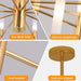 Alissa 20-Light Modern Golden Sputnik Chandelier - DWHOME