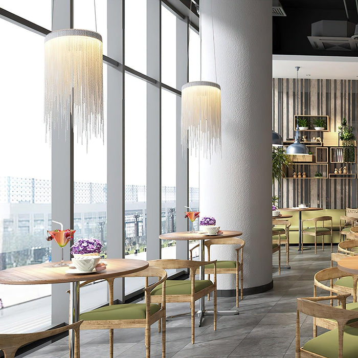 Aluminum Chain Tassel Pendant Light-DWHOME