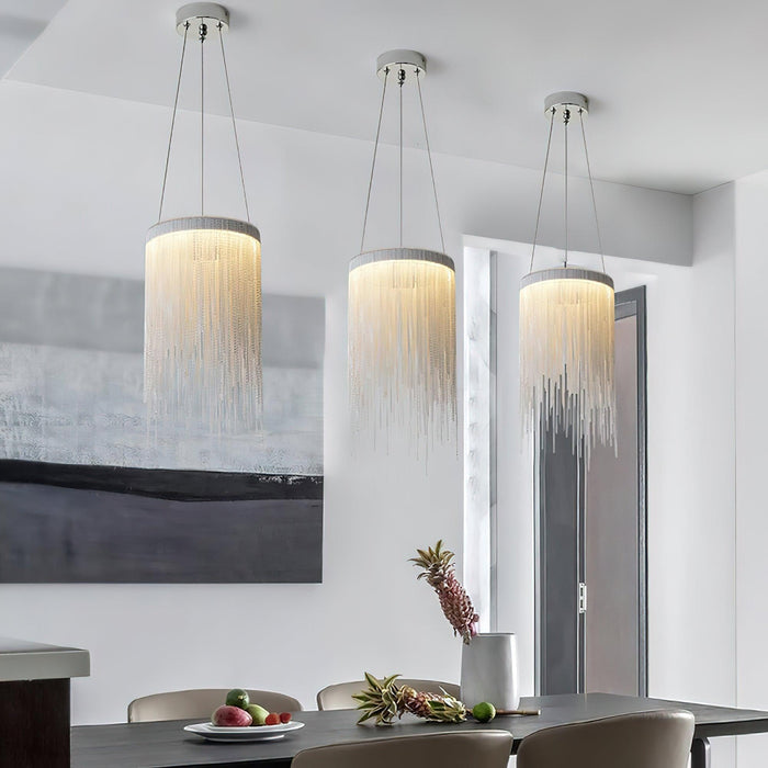 Aluminum Chain Tassel Pendant Light-DWHOME