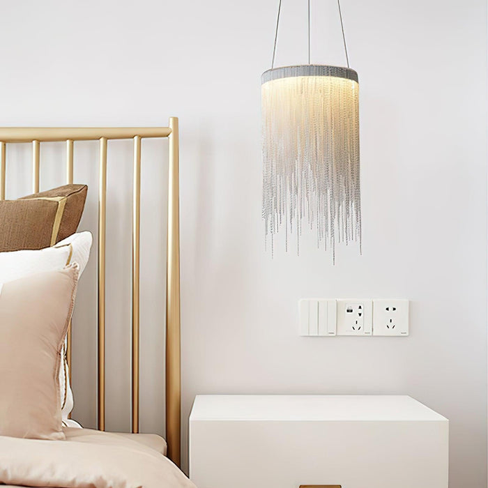 Aluminum Chain Tassel Pendant Light-DWHOME