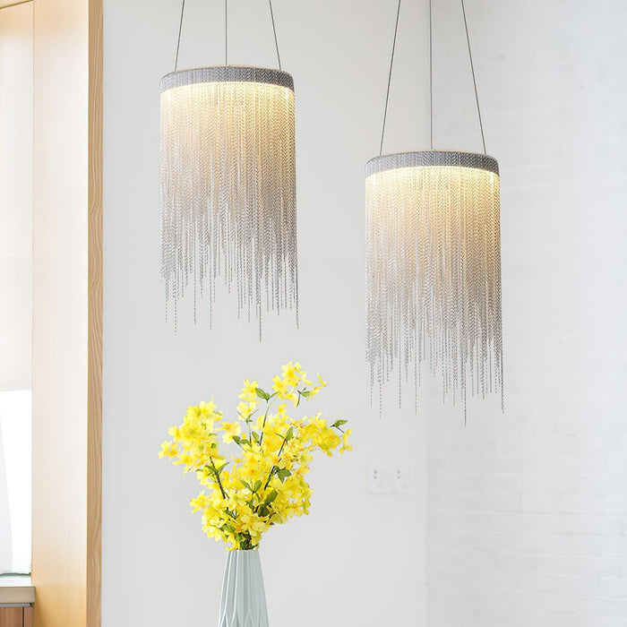 Aluminum Chain Tassel Pendant Light-DWHOME