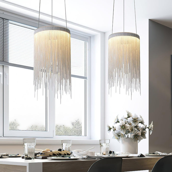 Aluminum Chain Tassel Pendant Light-DWHOME