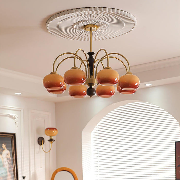 Amberly Arch Chandelier-DWHOME