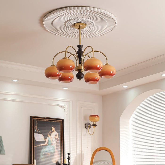 Amberly Arch Chandelier-DWHOME