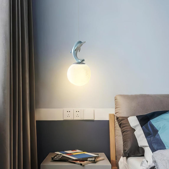 Animal And Moon Pendant Light-DWHOME