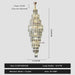 Anita Luxury Crystal Staircase Long Chandelier - DWHOME