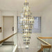Anita Luxury Crystal Staircase Long Chandelier - DWHOME