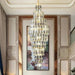 Anita Luxury Crystal Staircase Long Chandelier - DWHOME