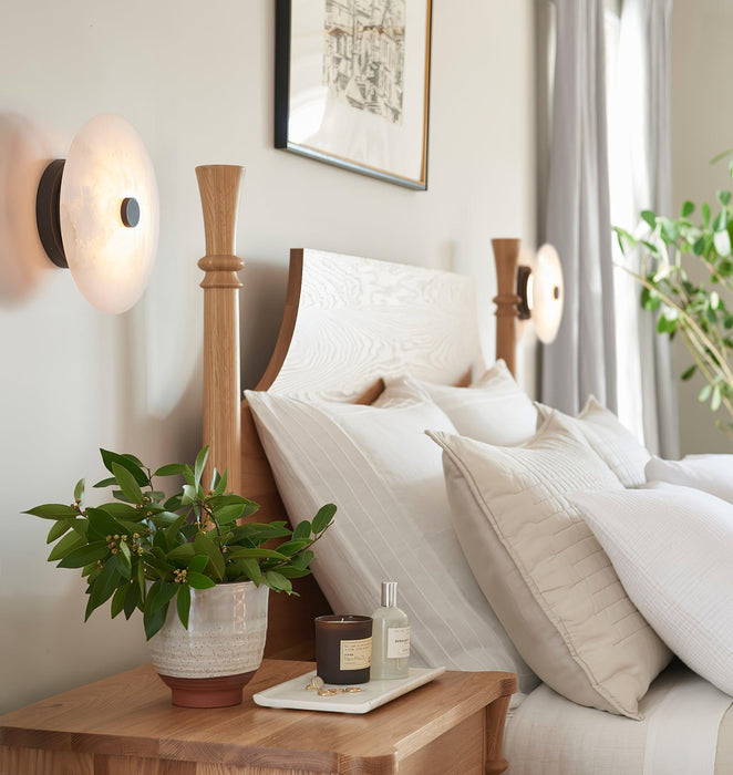 Ankeny Alabaster Ceiling Lamp-DWHOME