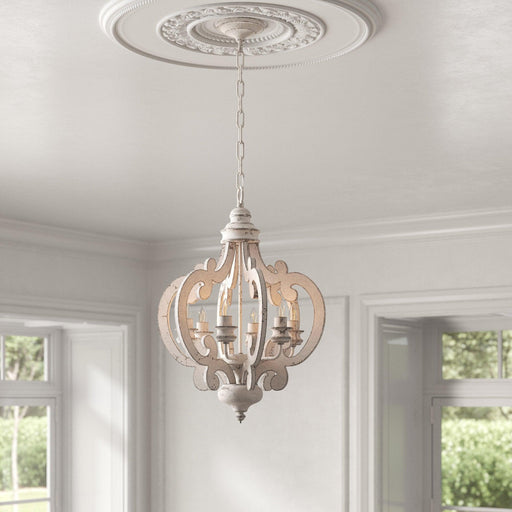 Antique White Style Chandelier-DWHOME