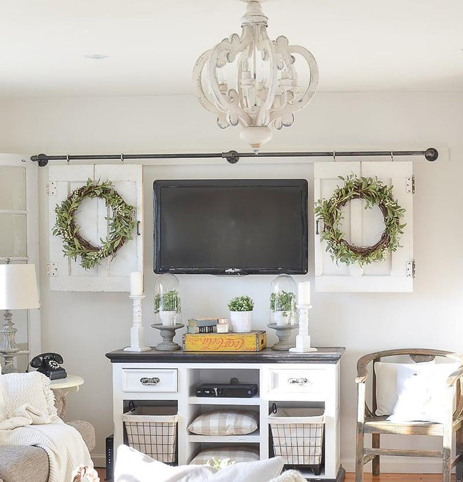 Antique White Style Chandelier-DWHOME