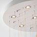 Aqua Ripple Glass Art Customize Chandelier - Vakkerlight