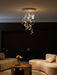 Aqua Ripple Glass Art Customize Chandelier - Vakkerlight