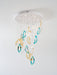 Aqua Ripple Glass Art Customize Chandelier - Vakkerlight
