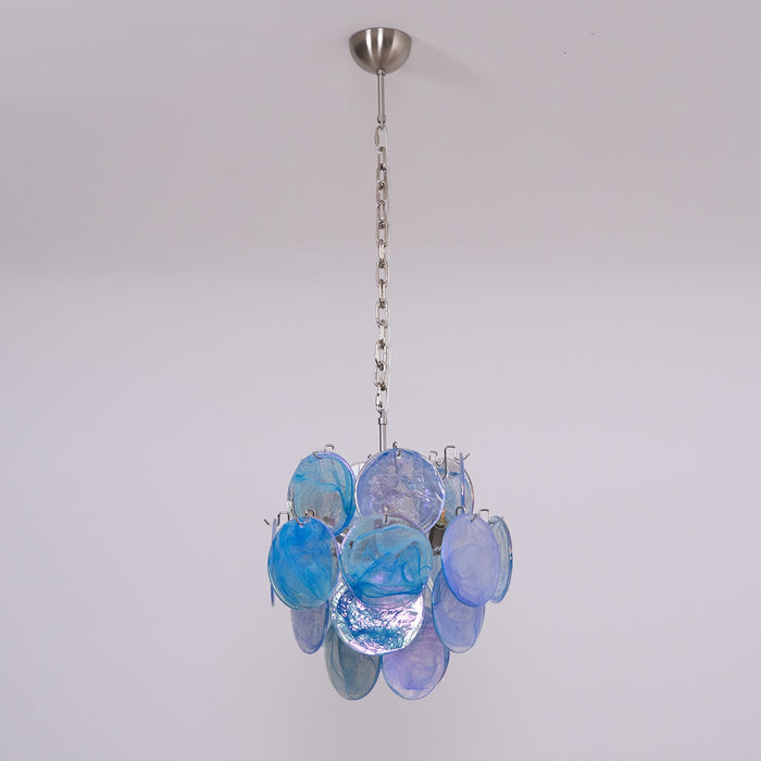 Aqua Blue Glass Murano Chandelier-DWHOME