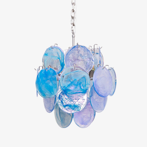 Aqua Blue Glass Murano Chandelier-DWHOME