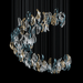 Aqua Ripple Glass Art Customize Chandelier