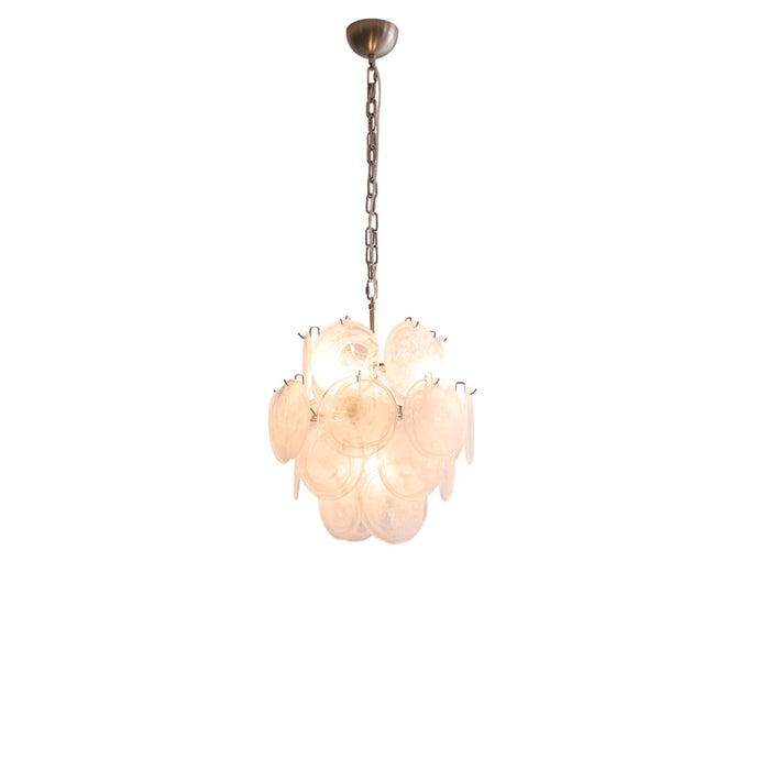 Aqua White Glass Murano Chandelier-DWHOME