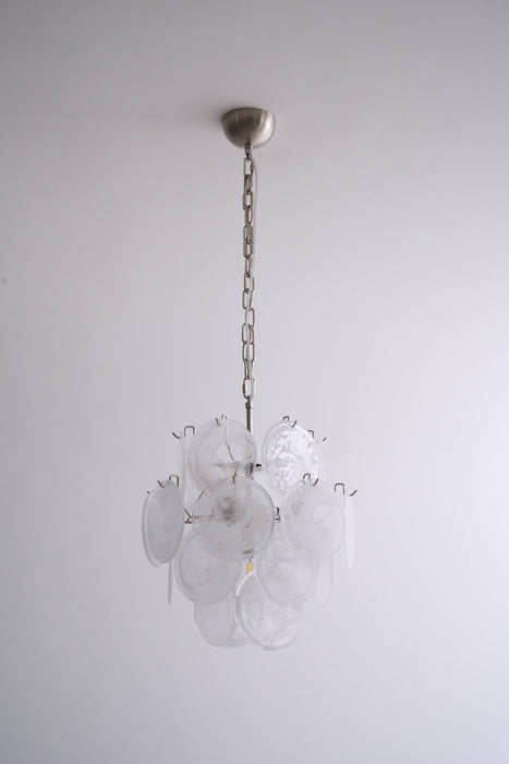 Aqua White Glass Murano Chandelier-DWHOME